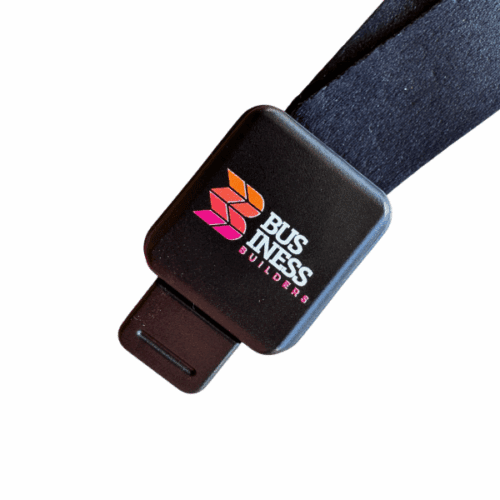 Square Retractable Reel Black Digital Print